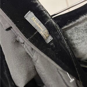 Massimo Dutti Black Velvet pants